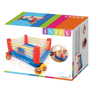 جامپینگ بادی طرح رینگ بوکس اینتکس با دستکش Inflatable jumping box design box Intex -اسباب بازی